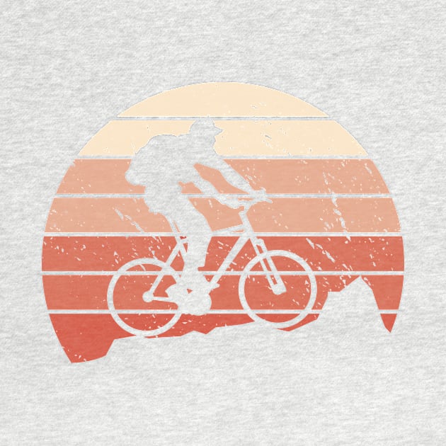 Retro Sun Mountain Bike - Cycling Shirt, Biking T shirt, Bicycle Shirts, Gifts for a Cyclist, Bike Rider Gifts, Cycling Funny Shirt by Popculture Tee Collection